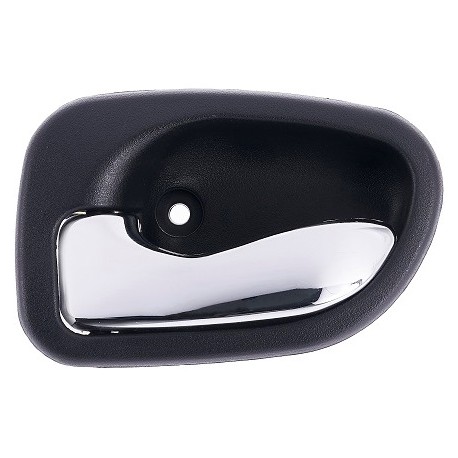 Maniglia apriporta interna anteriore nera con leva cromata guida - sx