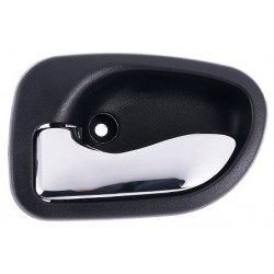 Maniglia apriporta interna posteriore nera con leva cromata guida - sx