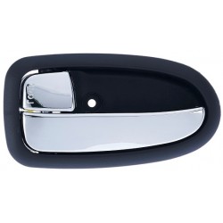 Maniglia apriporta interna anteriore posteriore nera con leva cromata guida - sx