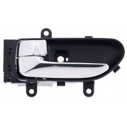 Maniglia apriporta interna anteriore posteriore nera con leva cromata guida - sx