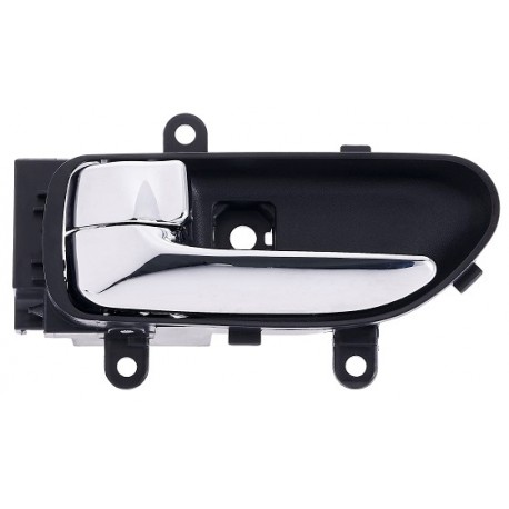 Maniglia apriporta interna anteriore posteriore nera con leva cromata guida - sx
