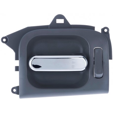 Maniglia apriporta interna posteriore grigia con leva cromata guida - sx