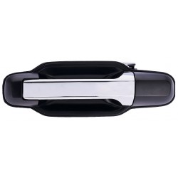 Maniglia apriporta esterna posteriore nera con leva cromata guida - sx
