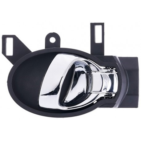 Maniglia apriporta interna anteriore posteriore nera con leva cromata guida - sx