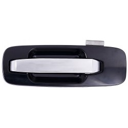 Maniglia apriporta esterna posteriore nera con leva cromata guida - sx