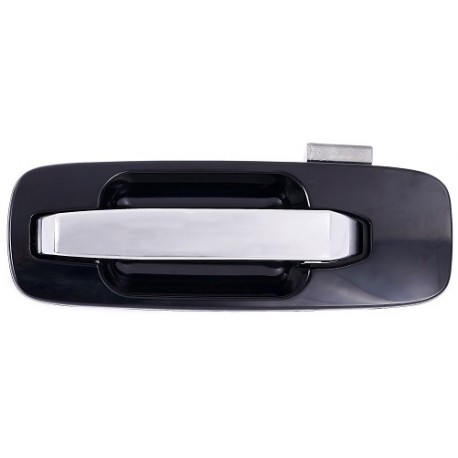 Maniglia apriporta esterna posteriore nera con leva cromata guida - sx