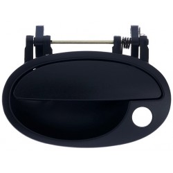 Maniglia apriporta esterna anteriore nera con foro blocchetto chiave guida - sx