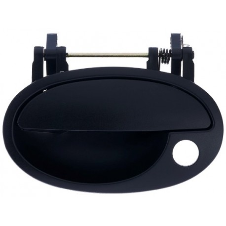 Maniglia apriporta esterna anteriore nera con foro blocchetto chiave guida - sx