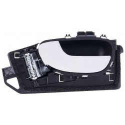 Maniglia apriporta interna anteriore nera con leva cromata guida - sx