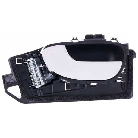 Maniglia apriporta interna anteriore nera con leva cromata guida - sx