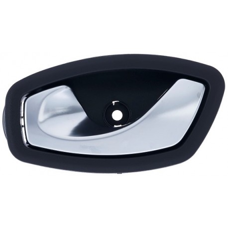 Maniglia apriporta interna anteriore posteriore nera con leva cromata guida - sx