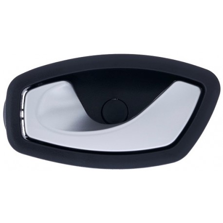 Maniglia apriporta interna anteriore posteriore nera con leva argento guida - sx