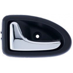 Maniglia apriporta interna anteriore nera con leva cromata guida - sx