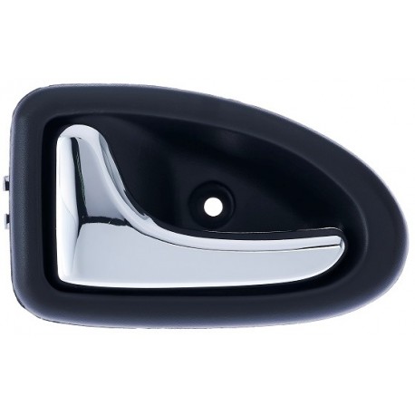 Maniglia apriporta interna anteriore nera con leva cromata guida - sx