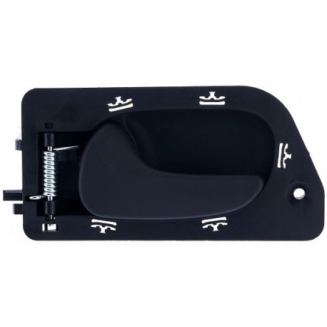 Maniglia apriporta interna anteriore posteriore nera guida - sx