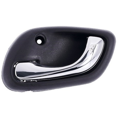 Maniglia apriporta interna anteriore posteriore nera con leva cromata guida - sx