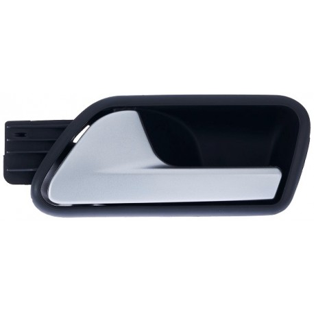 Maniglia apriporta interna anteriore nera con leva cromata satinata guida - sx