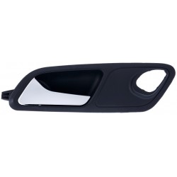 Maniglia apriporta interna anteriore nera con leva cromata satinata guida - sx