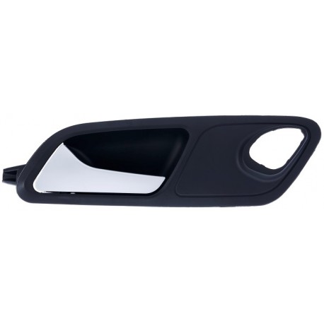 Maniglia apriporta interna anteriore nera con leva cromata satinata guida - sx