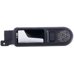 Maniglia apriporta interna posteriore nera con leva cromata guida - sx