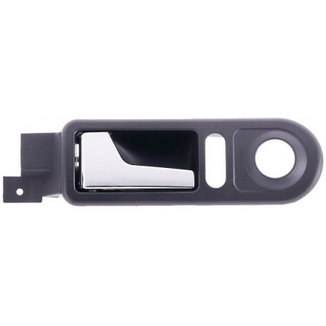 Maniglia apriporta interna anteriore nera con leva cromata per modelli con alzacristalli manuali guida - sx