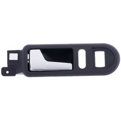 Maniglia apriporta interna anteriore nera con leva cromata per modelli con alzacristalli elettrici guida - sx