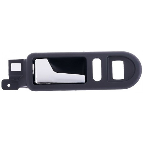 Maniglia apriporta interna anteriore nera con leva cromata per modelli con alzacristalli elettrici guida - sx