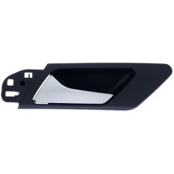 Maniglia apriporta interna anteriore posteriore nera con leva cromata satinata guida - sx