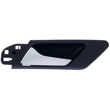 Maniglia apriporta interna anteriore posteriore nera con leva cromata satinata guida - sx