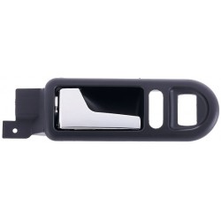 Maniglia apriporta interna anteriore nera con leva cromata guida - sx