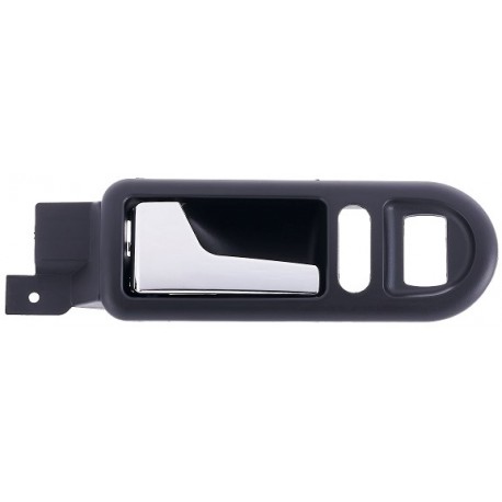 Maniglia apriporta interna anteriore nera con leva cromata guida - sx