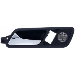 Maniglia apriporta interna posteriore nera con leva cromata guida - sx