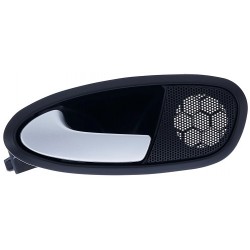 Maniglia apriporta interna anteriore posteriore nera con leva argento guida - sx