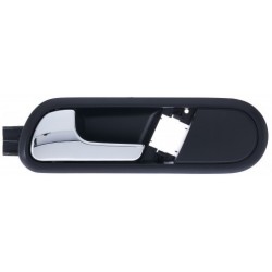 Maniglia apriporta interna anteriore posteriore nera con leva cromata guida - sx