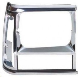 Cornice faro proiettore nero - cromata dx