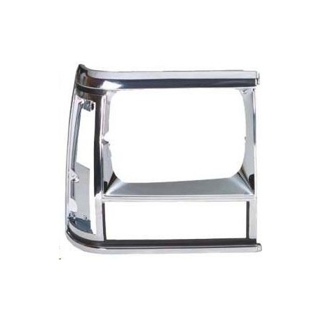 Cornice faro proiettore nero - cromata dx