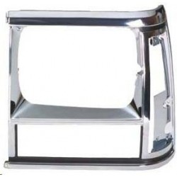 Cornice faro proiettore nero - cromata sx