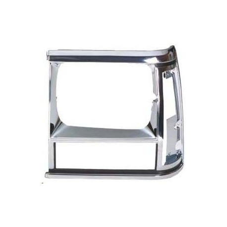 Cornice faro proiettore nero - cromata sx