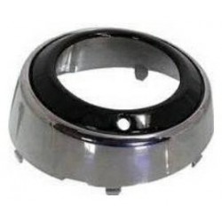 Cornice fendinebbia cromata - nera dx