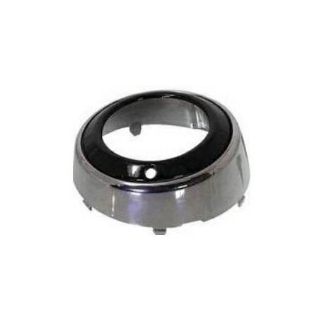 Cornice fendinebbia cromata - nera sx