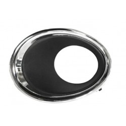 Cornice fendinebbia cromata - nera sx