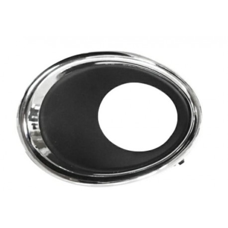 Cornice fendinebbia cromata - nera sx