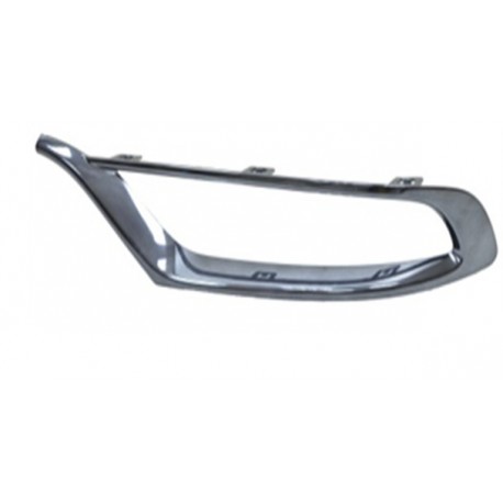 Cornice fendinebbia cromata blu sx