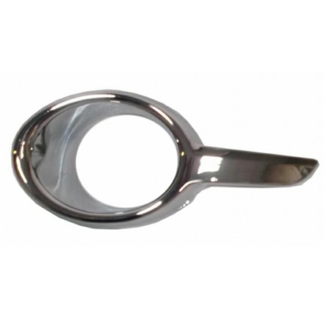 Cornice fendinebbia cromata - nera sx