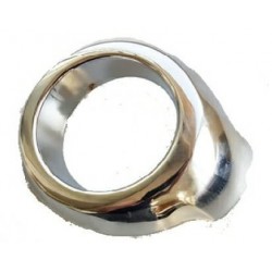 Cornice fendinebbia cromata sx