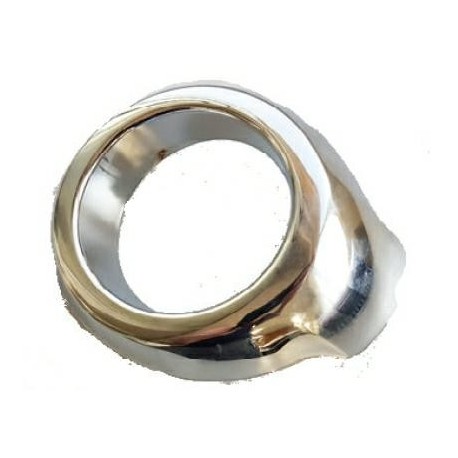 Cornice fendinebbia cromata sx