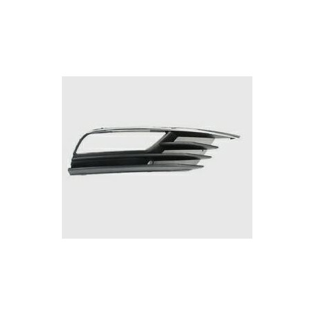 Griglia paraurti anteriore con foro fendinebbia con modanatura cromata dx