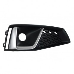 Griglia paraurti anteriore con foro fendinebbia con modanatura silver versione S-Line dx