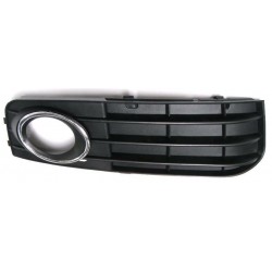 Griglia paraurti anteriore con 3 profili con cornice fendinebbia cromata dx