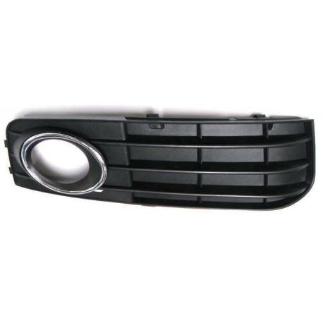 Griglia paraurti anteriore con 3 profili con cornice fendinebbia cromata dx